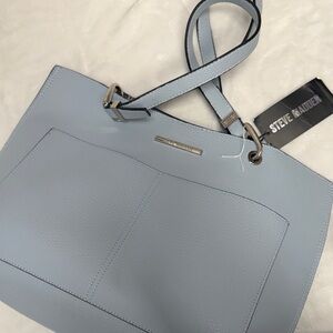 Steve Madden Donna Light Blue Tote Bag
